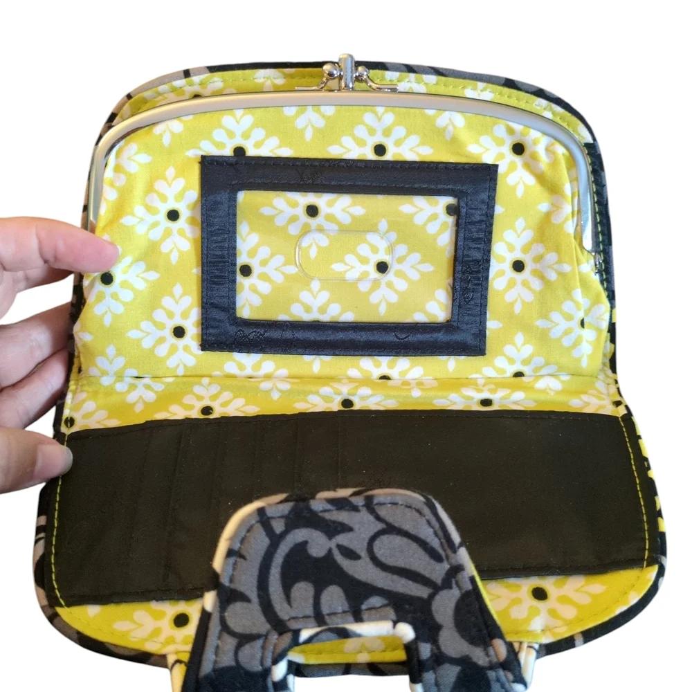 Vera Bradley Quilted Filigree Kiss-Lock Wallet - Picture 9 of 9